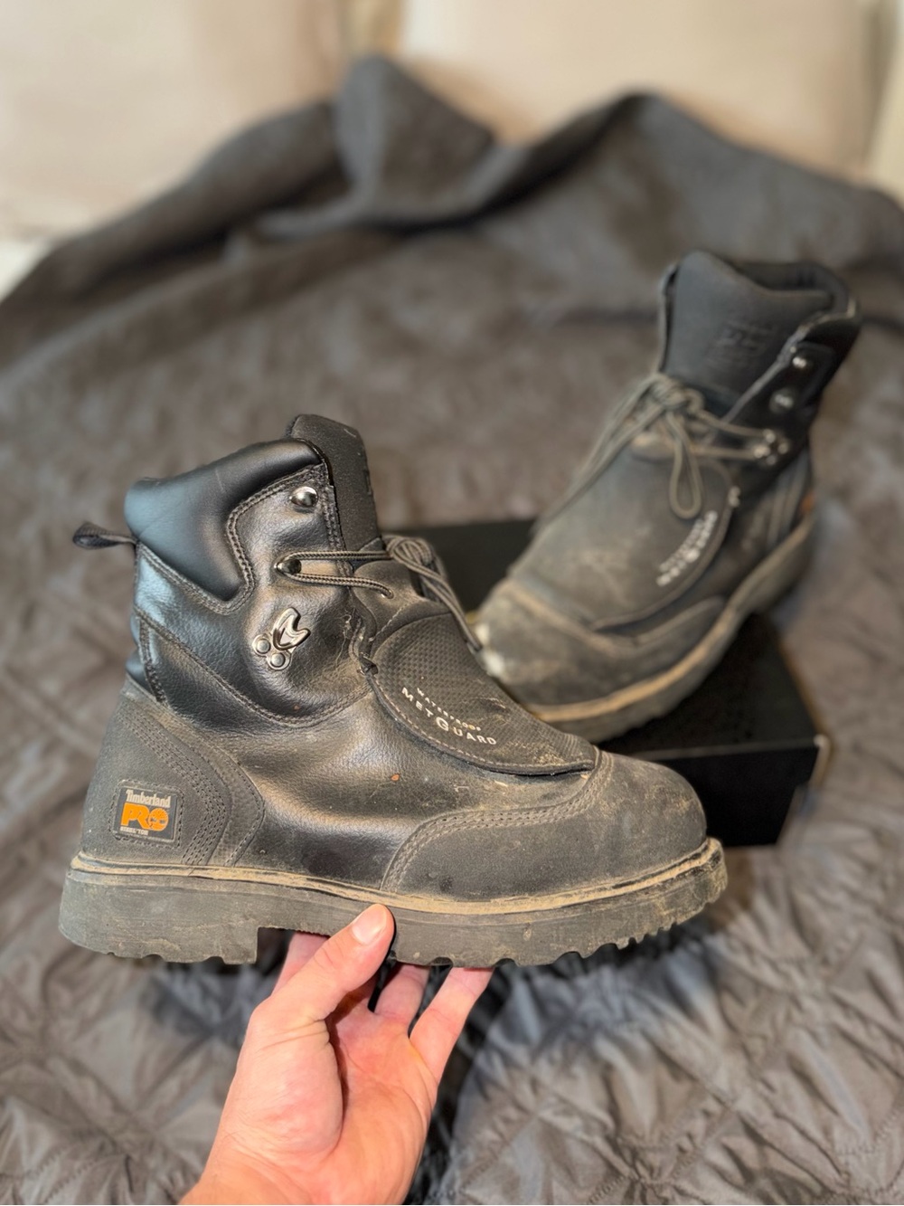 Timberland PRO 24/7 Men's MetGuard Steel-Toe Boot Black Size 10 Wide Pro41